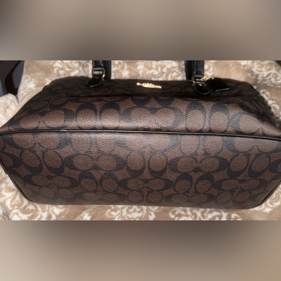 Coach Black and Brown Signature Tote - Picture 8 of 12